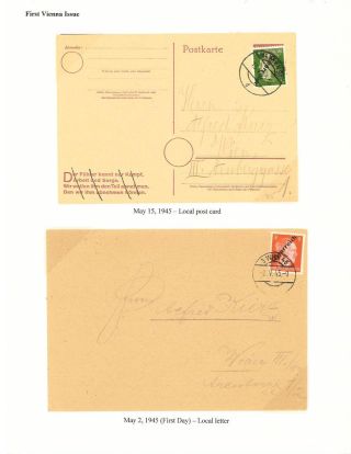 THE 1945 VIENNA PROVISIONAL ISSUES – sheet 4