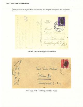 THE 1945 VIENNA PROVISIONAL ISSUES – sheet 8