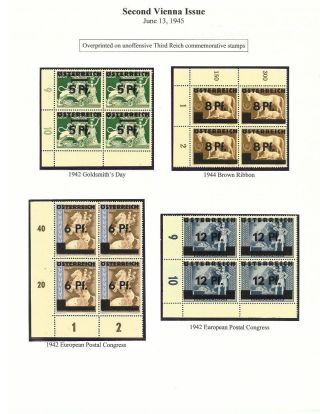 THE 1945 VIENNA PROVISIONAL ISSUES – sheet 10