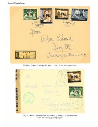 THE 1945 VIENNA PROVISIONAL ISSUES – sheet 11