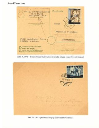 THE 1945 VIENNA PROVISIONAL ISSUES – sheet 12