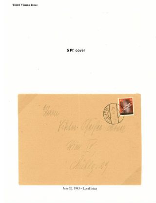 THE 1945 VIENNA PROVISIONAL ISSUES – sheet 15