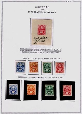 DRUCKPROBEN, ESSAYS UND MUSTERN VON BOLIVIA 1864-1987 – Blatt 6
