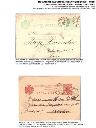 RUMÄNISCHE DAGUIN-STEMPELN (1890-1909) – Blatt 29
