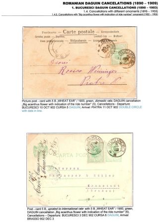 RUMÄNISCHE DAGUIN-STEMPELN (1890-1909) – Blatt 30