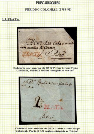 BOLIVIA: POSTAL HISTORY - PRE-STAMP PERIOD 1793-1867 – sheet 3