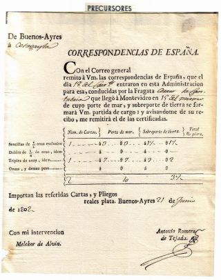 BOLIVIA: POSTAL HISTORY - PRE-STAMP PERIOD 1793-1867 – sheet 4
