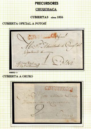 BOLIVIA: POSTAL HISTORY - PRE-STAMP PERIOD 1793-1867 – sheet 6