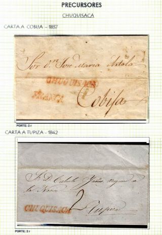 BOLIVIA: POSTAL HISTORY - PRE-STAMP PERIOD 1793-1867 – sheet 7