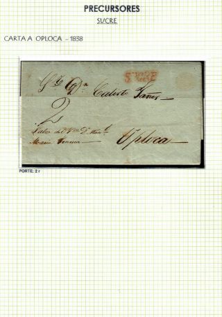 BOLIVIA: POSTAL HISTORY - PRE-STAMP PERIOD 1793-1867 – sheet 8