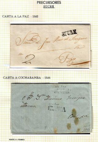 BOLIVIA: POSTAL HISTORY - PRE-STAMP PERIOD 1793-1867 – sheet 10