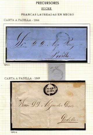 BOLIVIA: POSTAL HISTORY - PRE-STAMP PERIOD 1793-1867 – sheet 14