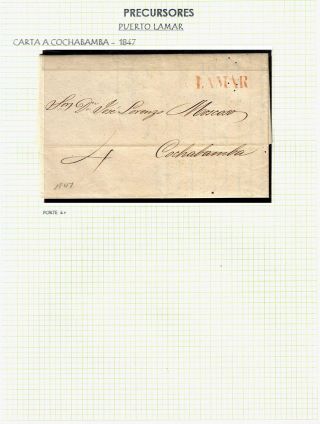 BOLIVIEN: POSTGESCHICHTE - VORPHILATELIE 1793-1867 – Blatt 51