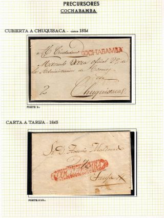 BOLIVIEN: POSTGESCHICHTE - VORPHILATELIE 1793-1867 – Blatt 57