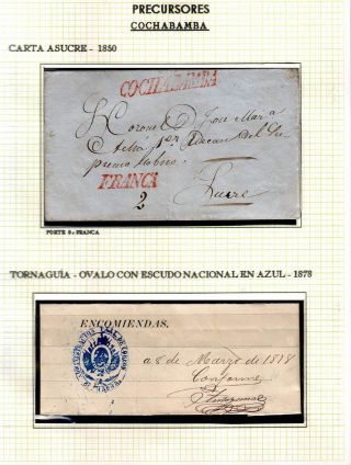 BOLIVIEN: POSTGESCHICHTE - VORPHILATELIE 1793-1867 – Blatt 59