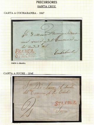 BOLIVIEN: POSTGESCHICHTE - VORPHILATELIE 1793-1867 – Blatt 62
