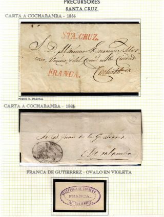 BOLIVIEN: POSTGESCHICHTE - VORPHILATELIE 1793-1867 – Blatt 63