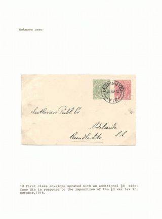 MEHR ALS EIN - MEHRFACHE WERTSTEMPELN AUF DIE UMSCHLÄGE DES AUSTRALISCHEN BUND 1918-1947 – Blatt 2