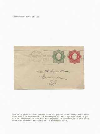 MEHR ALS EIN - MEHRFACHE WERTSTEMPELN AUF DIE UMSCHLÄGE DES AUSTRALISCHEN BUND 1918-1947 – Blatt 4