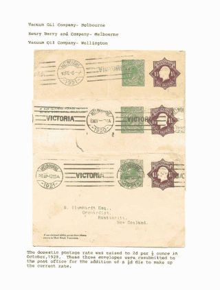 MEHR ALS EIN - MEHRFACHE WERTSTEMPELN AUF DIE UMSCHLÄGE DES AUSTRALISCHEN BUND 1918-1947 – Blatt 7