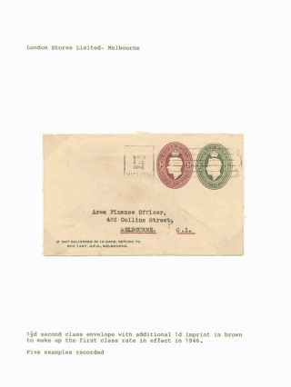 MEHR ALS EIN - MEHRFACHE WERTSTEMPELN AUF DIE UMSCHLÄGE DES AUSTRALISCHEN BUND 1918-1947 – Blatt 14