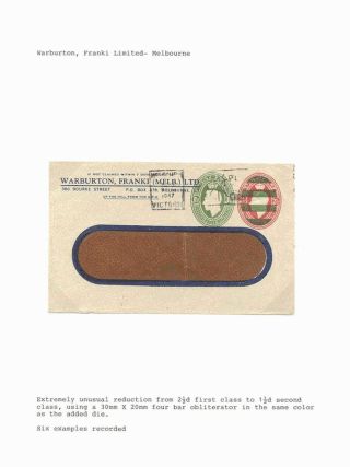 MEHR ALS EIN - MEHRFACHE WERTSTEMPELN AUF DIE UMSCHLÄGE DES AUSTRALISCHEN BUND 1918-1947 – Blatt 15