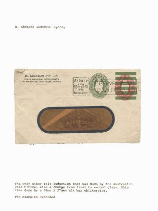 MEHR ALS EIN - MEHRFACHE WERTSTEMPELN AUF DIE UMSCHLÄGE DES AUSTRALISCHEN BUND 1918-1947 – Blatt 16
