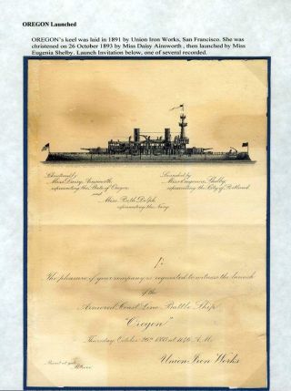USS OREGON "BULDOG FLOTILY" – list 2