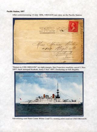 USS OREGON "BULDOG FLOTILY" – list 3