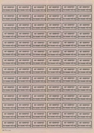 PRAGER ROHRPOST – Blatt 100