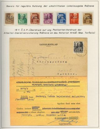 OPENING OF POSTAL OPERATIONS ON SLOVAK TERRITORY IN 1945 – sheet 4