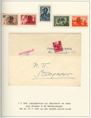 OPENING OF POSTAL OPERATIONS ON SLOVAK TERRITORY IN 1945 – sheet 7