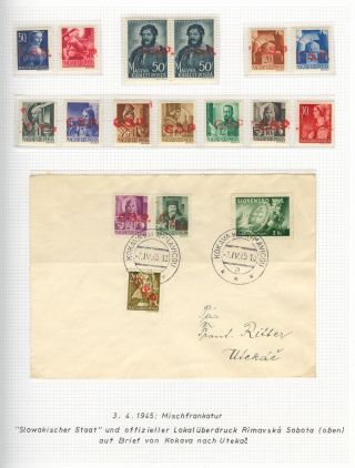 OPENING OF POSTAL OPERATIONS ON SLOVAK TERRITORY IN 1945 – sheet 11
