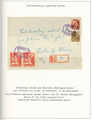 OPENING OF POSTAL OPERATIONS ON SLOVAK TERRITORY IN 1945 – sheet 13