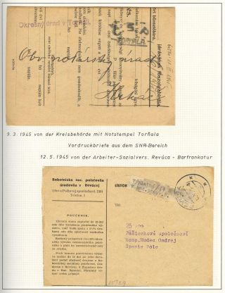 OPENING OF POSTAL OPERATIONS ON SLOVAK TERRITORY IN 1945 – sheet 15