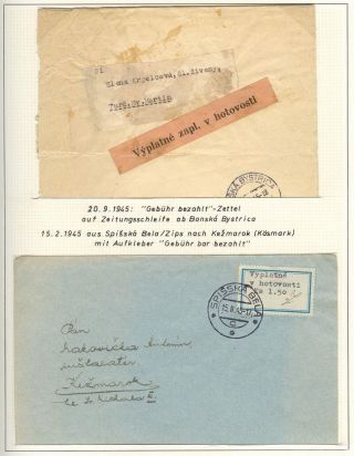 POSTBEGINN AUF SLOWAKISCHEM GEBIET AM 1945 – Blatt 17