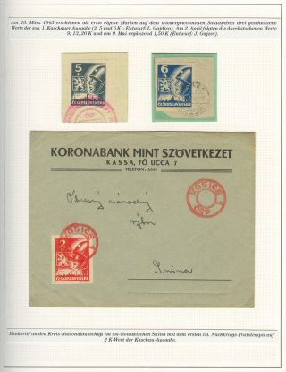POSTBEGINN AUF SLOWAKISCHEM GEBIET AM 1945 – Blatt 21