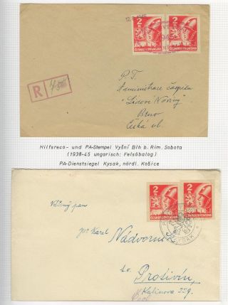 POSTBEGINN AUF SLOWAKISCHEM GEBIET AM 1945 – Blatt 22