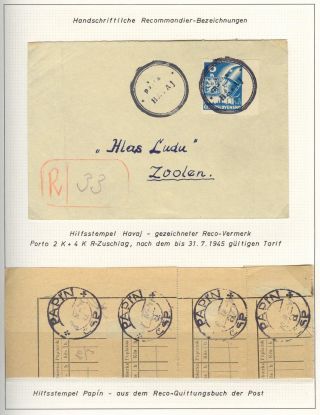 POSTBEGINN AUF SLOWAKISCHEM GEBIET AM 1945 – Blatt 23
