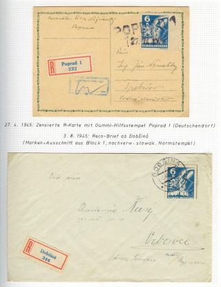 POSTBEGINN AUF SLOWAKISCHEM GEBIET AM 1945 – Blatt 24