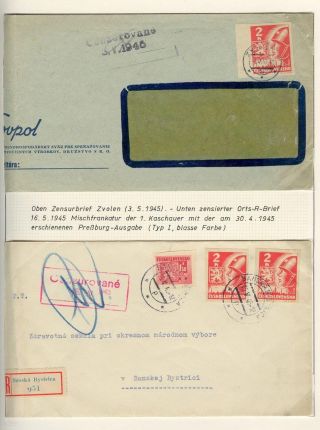 POSTBEGINN AUF SLOWAKISCHEM GEBIET AM 1945 – Blatt 26