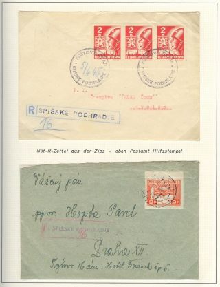 POSTBEGINN AUF SLOWAKISCHEM GEBIET AM 1945 – Blatt 28