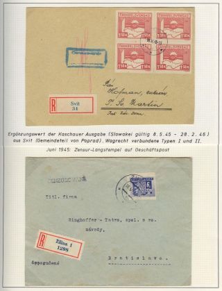 POSTBEGINN AUF SLOWAKISCHEM GEBIET AM 1945 – Blatt 32