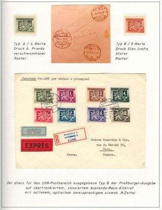 POSTBEGINN AUF SLOWAKISCHEM GEBIET AM 1945 – Blatt 34