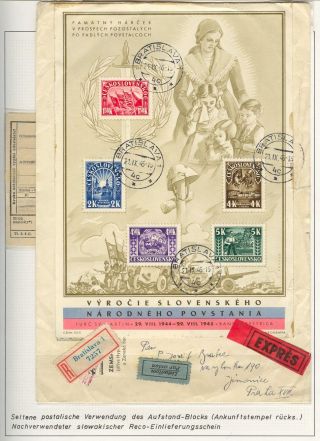 POSTBEGINN AUF SLOWAKISCHEM GEBIET AM 1945 – Blatt 37