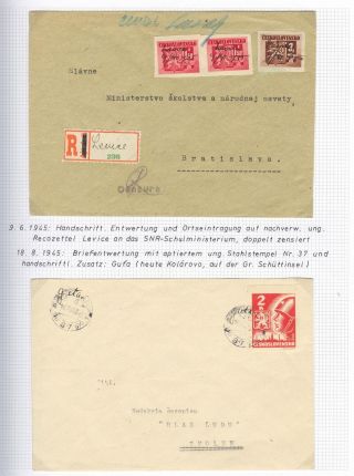 POSTBEGINN AUF SLOWAKISCHEM GEBIET AM 1945 – Blatt 41