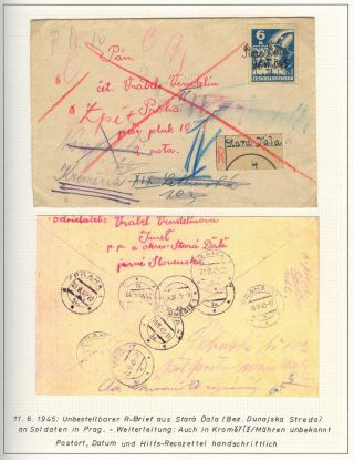 POSTBEGINN AUF SLOWAKISCHEM GEBIET AM 1945 – Blatt 43