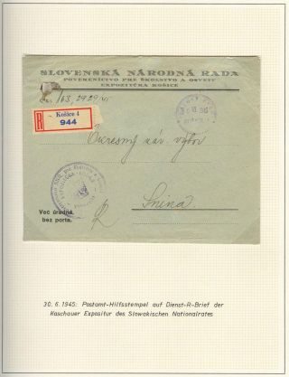 POSTBEGINN AUF SLOWAKISCHEM GEBIET AM 1945 – Blatt 46