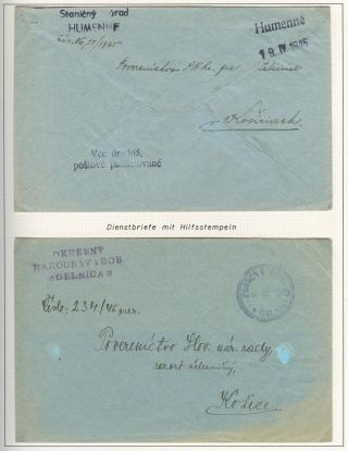 POSTBEGINN AUF SLOWAKISCHEM GEBIET AM 1945 – Blatt 47