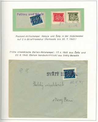 POSTBEGINN AUF SLOWAKISCHEM GEBIET AM 1945 – Blatt 59